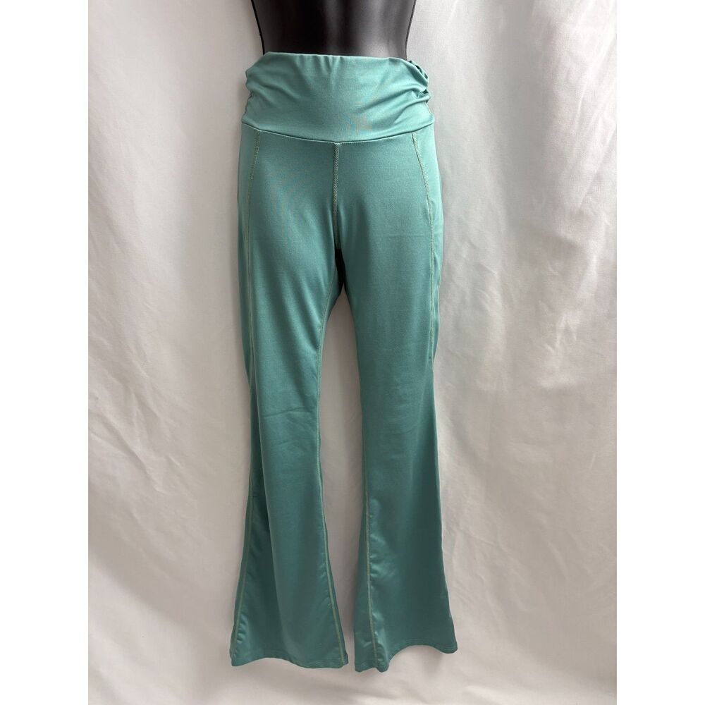 Shein Sage Green High Waisted Yoga Pants Flare Size S 4 Pilates Fitness Workout